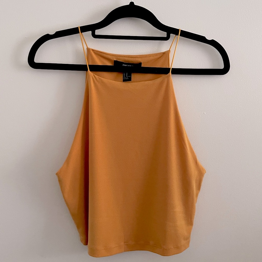 High neck crop top